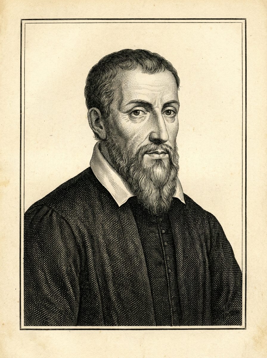John Calvin, Geneva reformer — period engraving