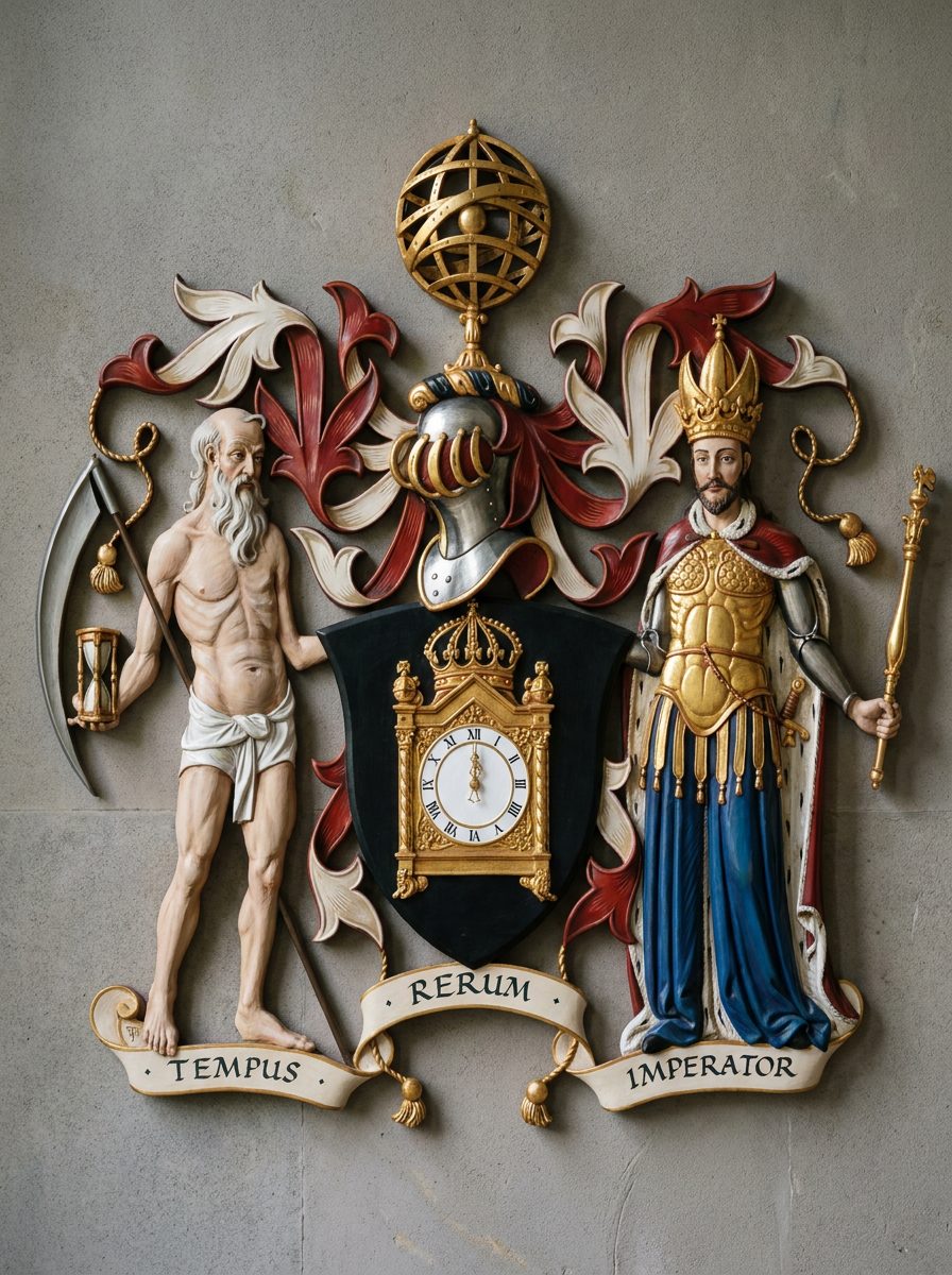 Worshipful Company of Clockmakers heraldic crest